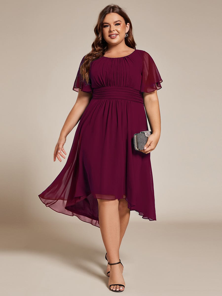 Plus Size Pleated Midi Chiffon Dress | Comfortable & Stylish Ever-Pretty Plus Plus Size Pleated Midi Chiffon Dress | Comfortable & Stylish Ever-Pretty Plus