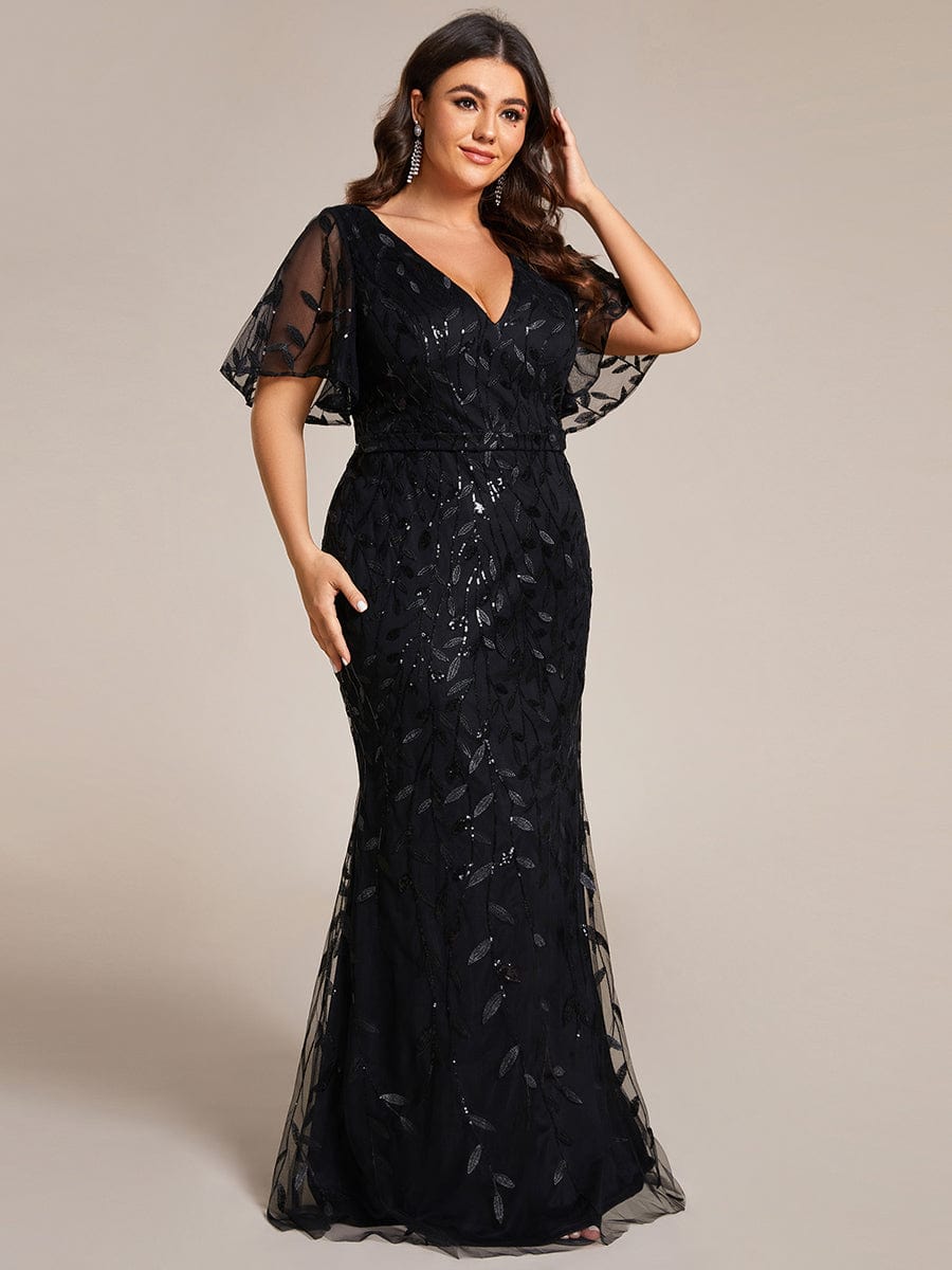 Plus Size Long Mermaid Formal Dress with Sequins – Ever-Pretty Plus