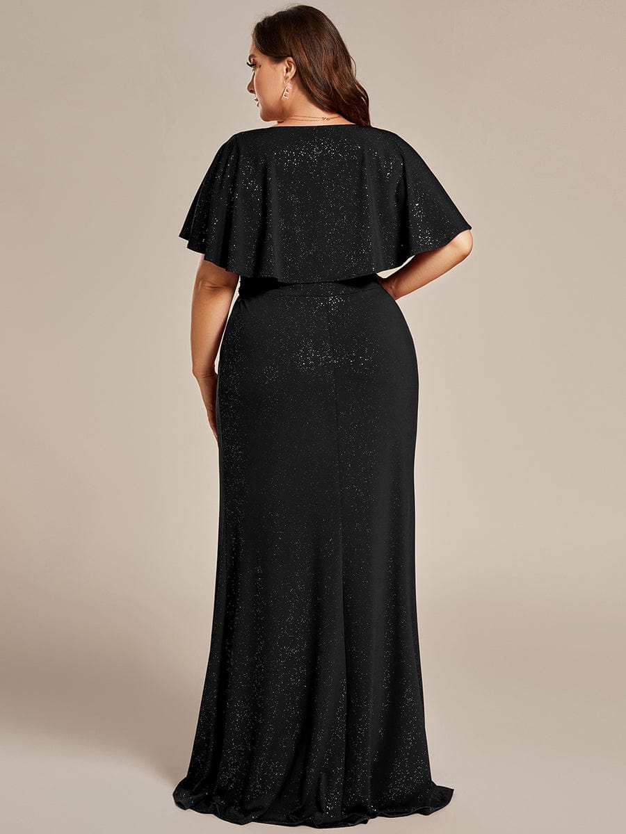 Plus Size Glitter Waist-Cinching Mermaid Dress | Elegant & Playful for Curvy Women Ever-Pretty Plus Plus Size Glitter Waist-Cinching Mermaid Dress | Elegant & Playful for Curvy Women Ever-Pretty Plus