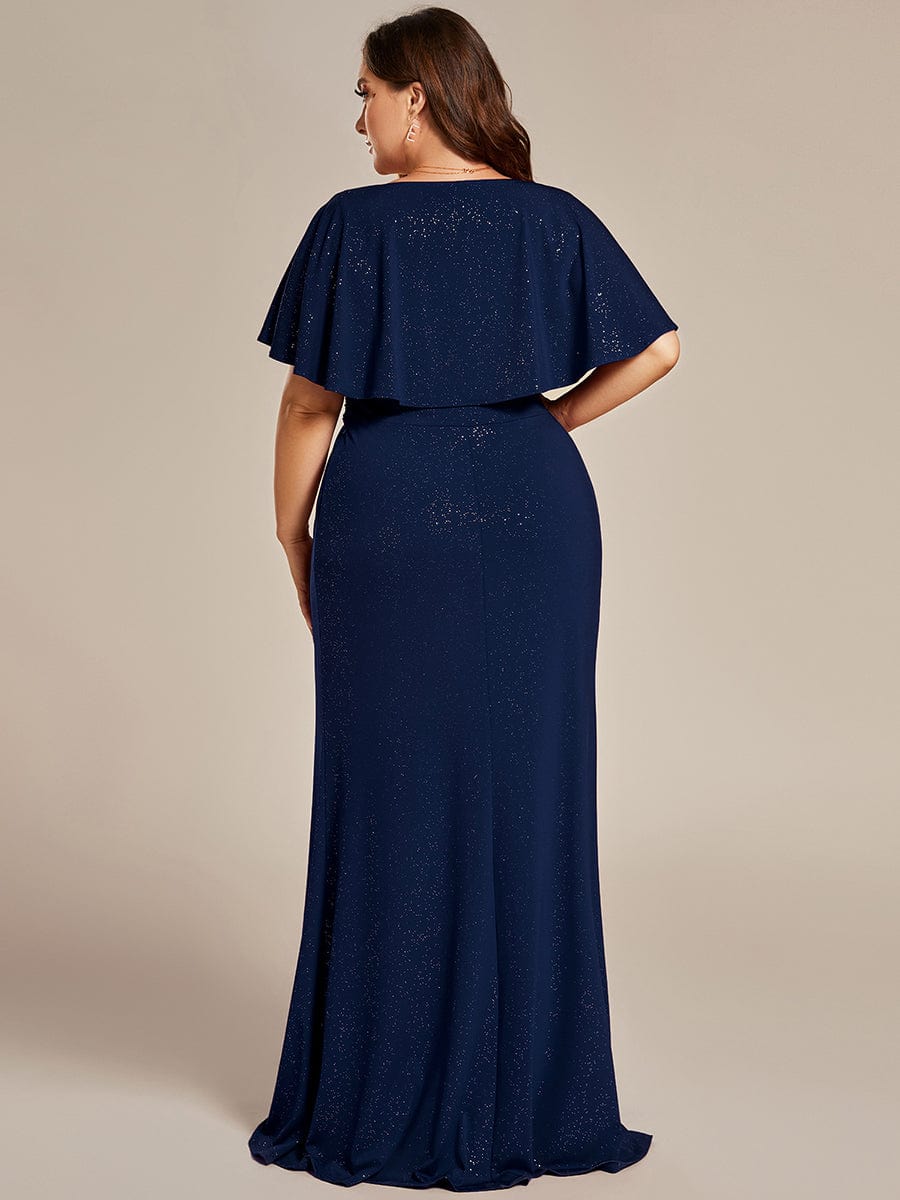 Plus Size Glitter Waist-Cinching Mermaid Dress | Elegant & Playful for Curvy Women Ever-Pretty Plus Plus Size Glitter Waist-Cinching Mermaid Dress | Elegant & Playful for Curvy Women Ever-Pretty Plus