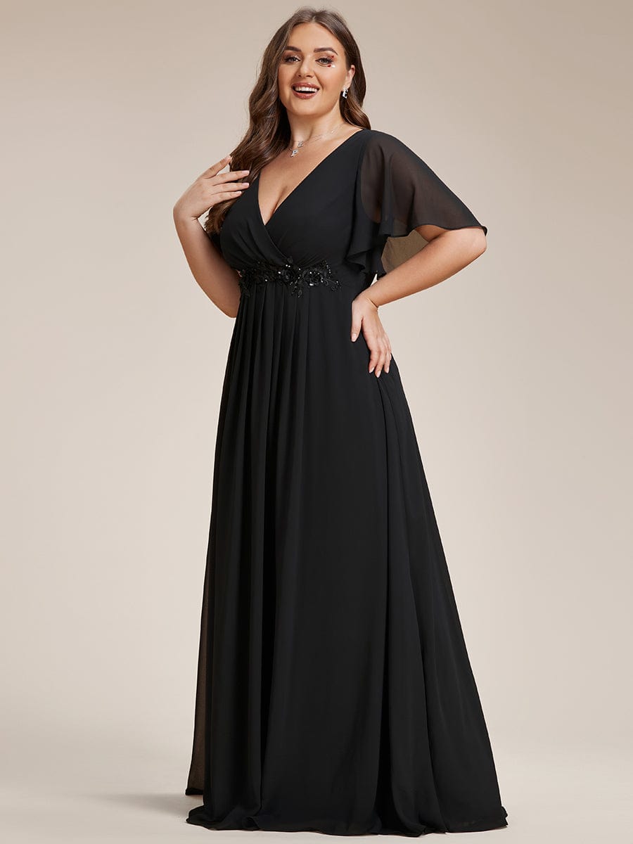 plus size chiffon wrap maxi dress Plus Size Coral Chiffon Faux Wrap Maxi Dress Gown XL 1X