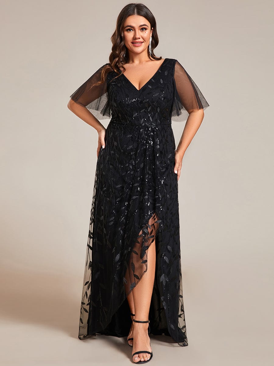 eric plus size all evening dresses Plus-Size Long Mermaid Prom Dress CD0214C Gold / 16