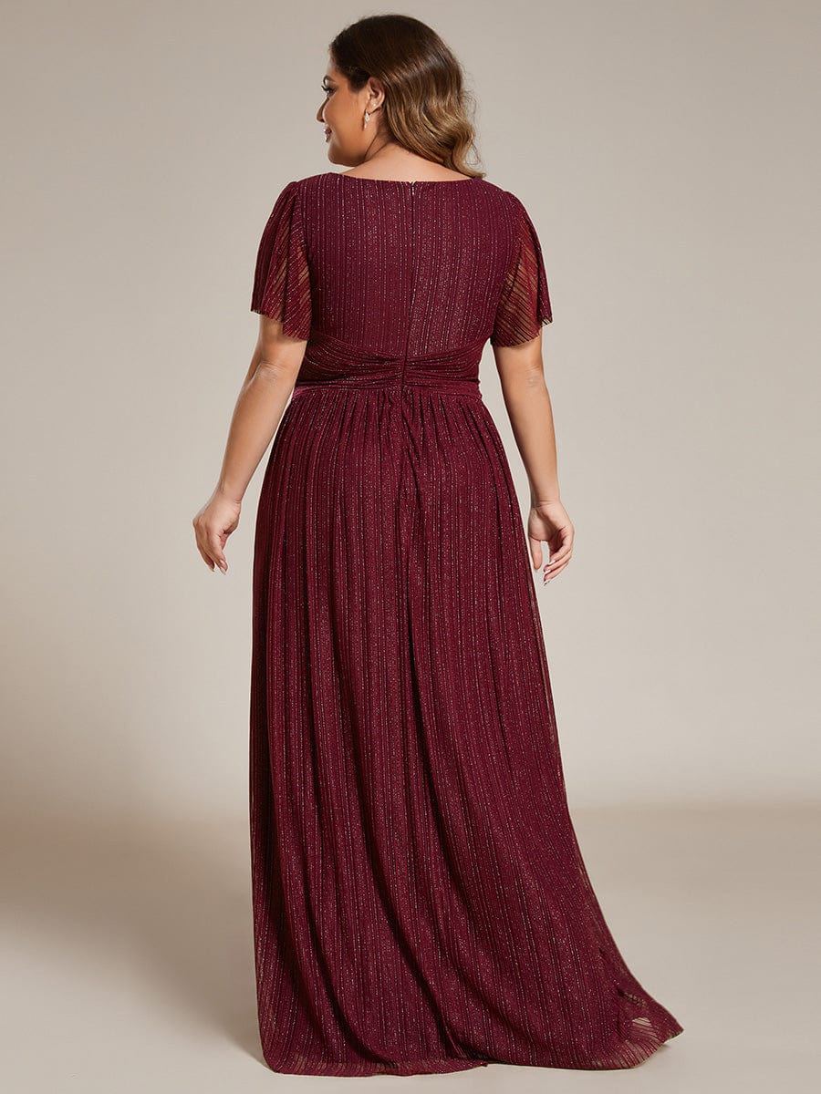 sparkly burgundy dress plus size Poly USA W1006 Plus Size Long Sequin Bodice Satin Dress