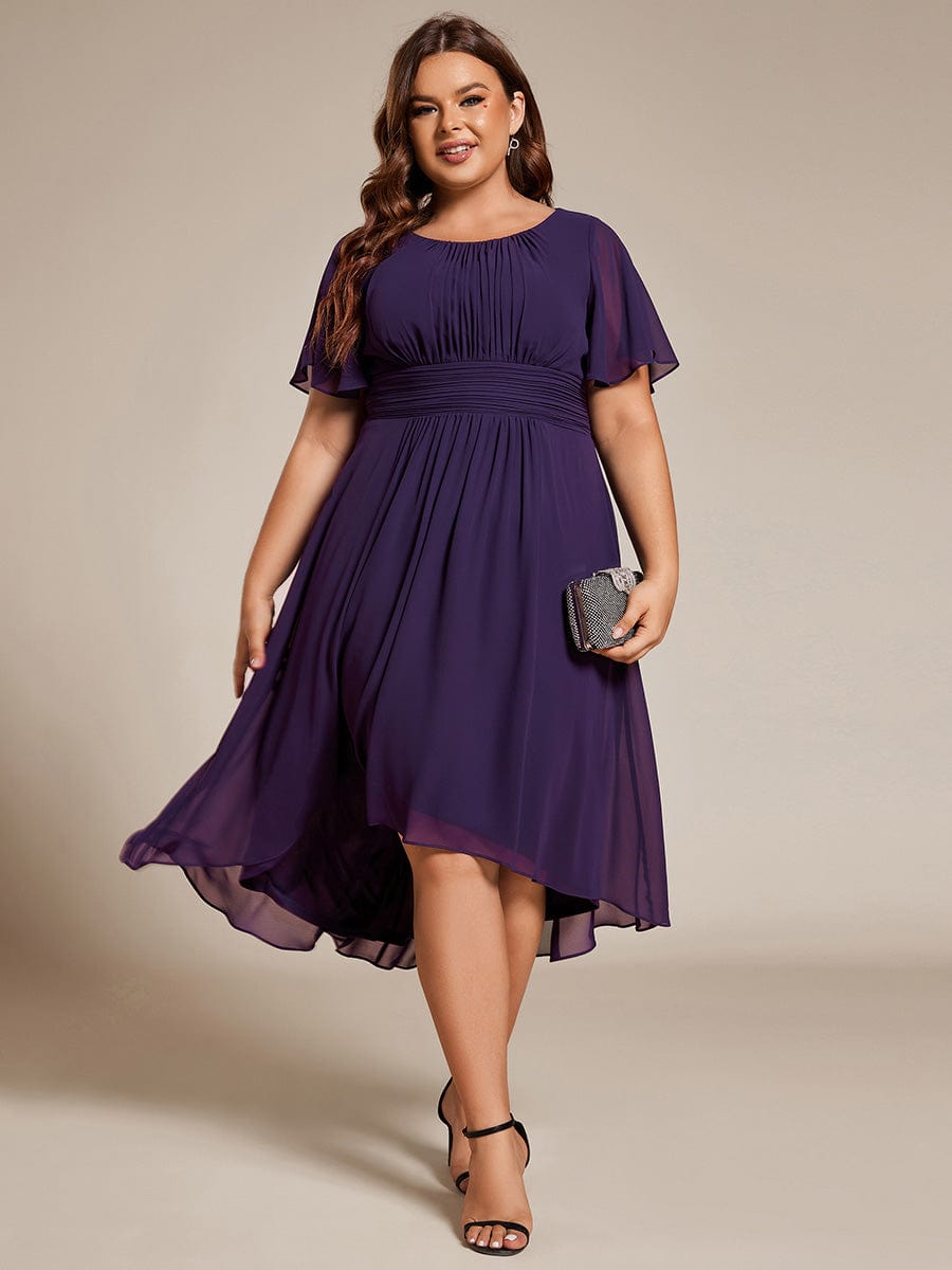 Plus Size Pleated Midi Chiffon Dress | Comfortable & Stylish Ever-Pretty Plus Plus Size Pleated Midi Chiffon Dress | Comfortable & Stylish Ever-Pretty Plus