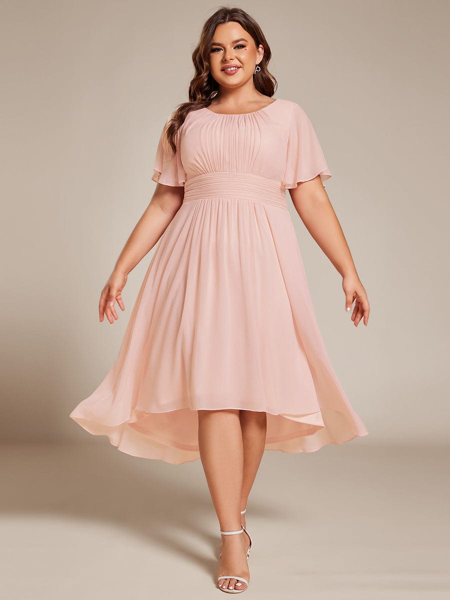 white christmas dresses Plus Size Pleated Midi Chiffon Dress white christmas dresses Plus Size Pleated Midi Chiffon Dress