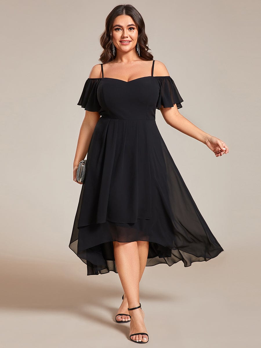 Plus Size Cold Shoulder Sweetheart Chiffon Midi Dress – Ever-Pretty Plus Plus Size Cold Shoulder Sweetheart Chiffon Midi Dress – Ever-Pretty Plus