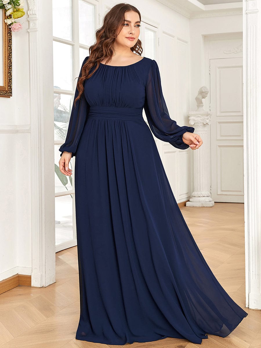 Shop Plus Size Chiffon Puff Sleeve Empire Waist Mother Dress Shop Plus Size Chiffon Puff Sleeve Empire Waist Mother Dress