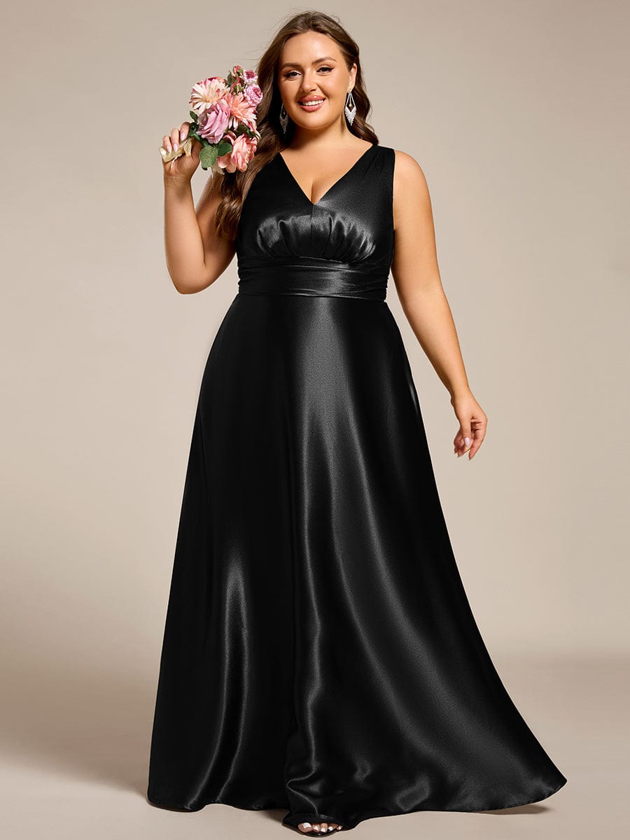 Plus Size Satin Maxi Dress with Pockets | Elegant & Comfortable Ever-Pretty Plus Plus Size Satin Maxi Dress with Pockets | Elegant & Comfortable Ever-Pretty Plus